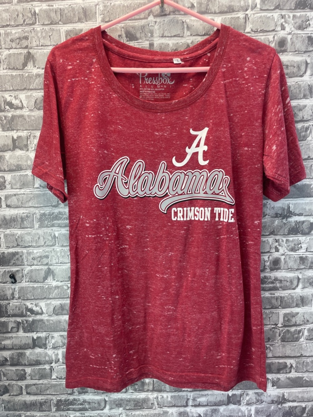 Alabama Crimson Tide Red Bleach